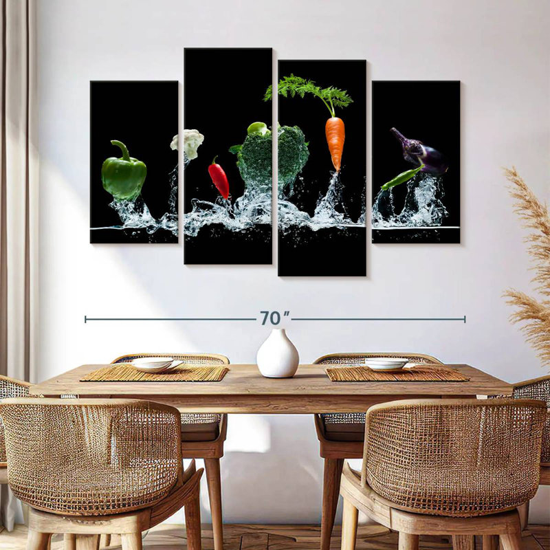 Yarlin Vegetables Splash, 42" H x 68" W