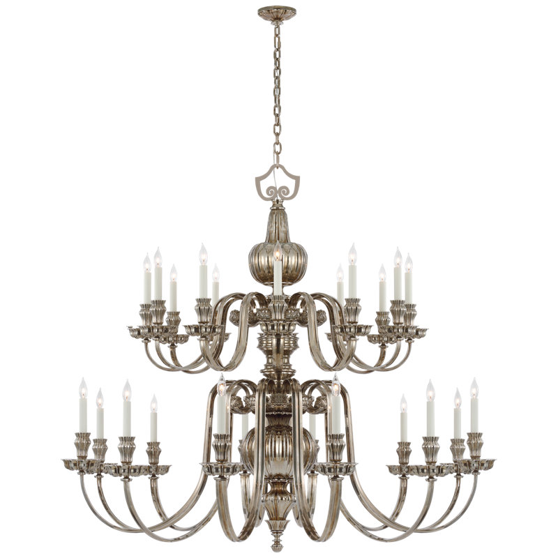 Falaise 24 - Light Chandelier, Butler's Silver
