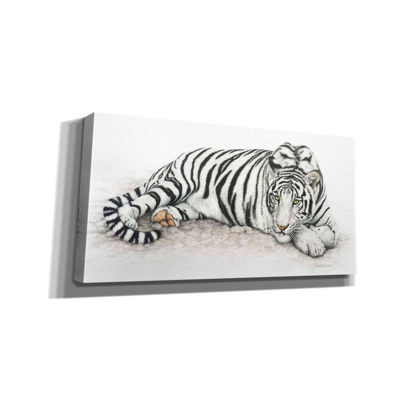 «Siberian Tiger» par Jan Henderson - impression sur toile tendue, H 12 po x l 24 po x P 0,75 po