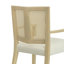 Ensemble de 2 chaises avec accoudoirs et dossier rembourré en mousse