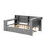 Lit de jour avec tablettes, lit gigogne, station de charge, DEL, bureau et tête de lit tapissier-234585204-231298525