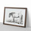 A Horse in a Stable by Jean Bernard - Framed Print-55453509-55453514