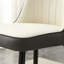 Ensemble de table et de chaises 5 pièces. Table de salle à manger circulaire en panneau de fibres à densité moyenne avec base en forme de sablier et 4 chaises-509023574