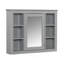Meuble-lavabo 36 po avec armoire à pharmacie, armoire de rangement moderne avec 2 portes à fermeture douce et 4 tiroirs, meuble-lavabo simple-164513463