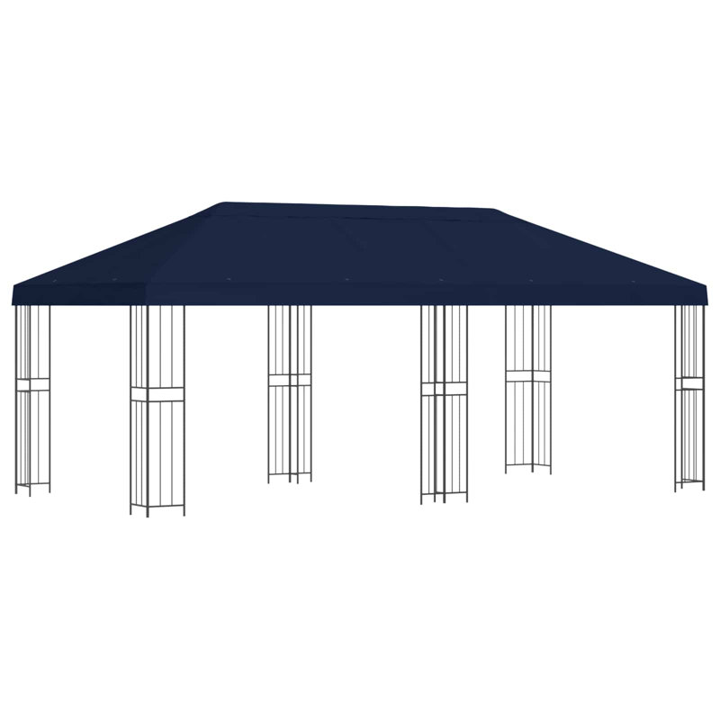 Vidaxl Gazebo Polyester And Steel, Blue