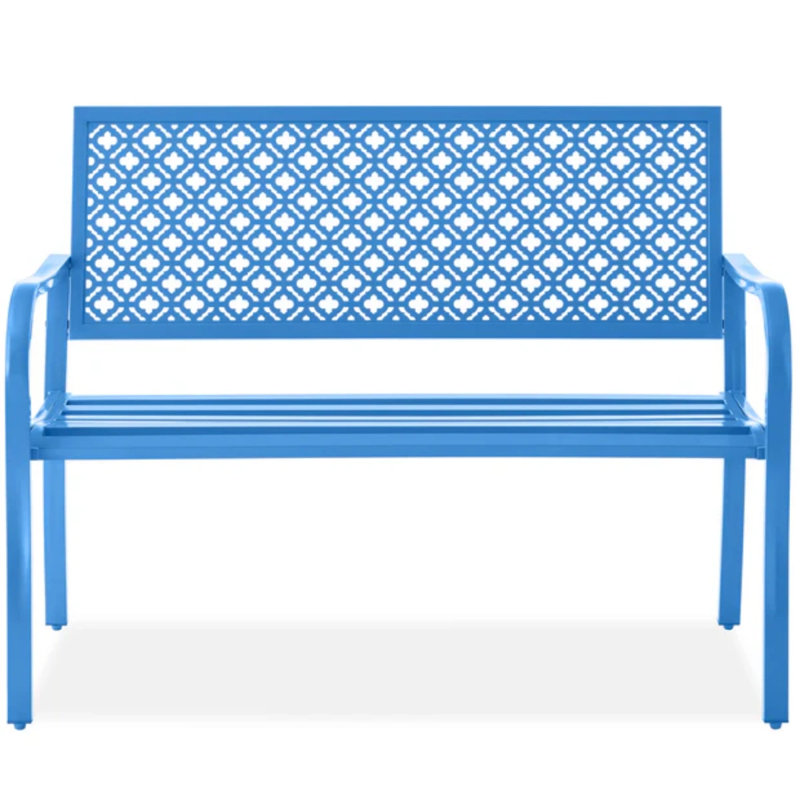 Steel Bench, Ocean Blue