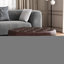 Tabouret brun foncé en similicuir polyvalent et rond de 32 po de conception moderne et pratique