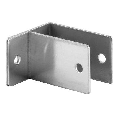 One Ear Wall Brackets, 3/4 in., Stainless Steel, Satin Finish with T-27 Torx fasteners (Single Pack)
