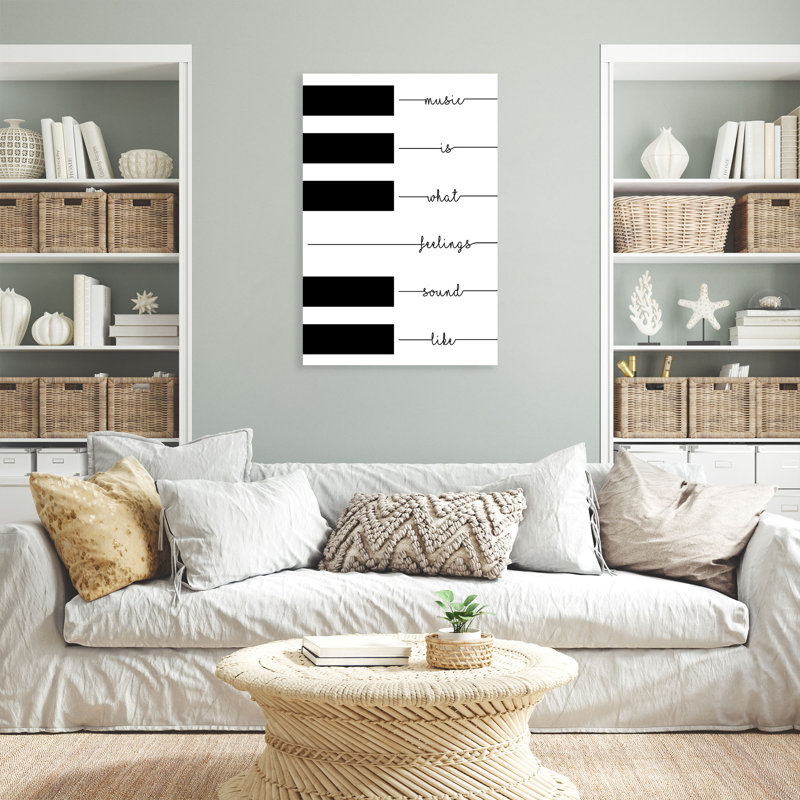 «Piano Keys», impression sur toile tendue, H 14 po x l 11 po x P 2 po