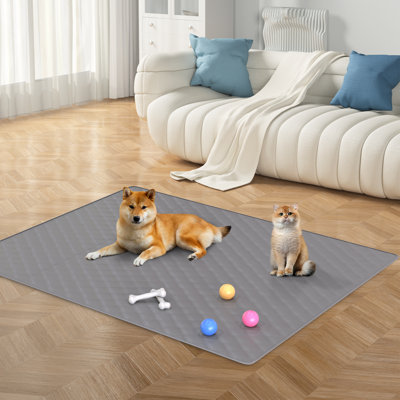 Tapis lavable pour chien, parc, lit, canapé et coffre