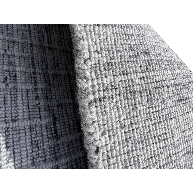 Rectangle Hand Woven Wool Area Rug