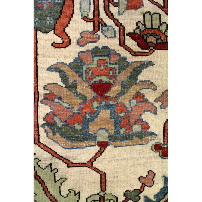 Tapis ivoire unique 8 pi 2 po x 11 pi 2 po Serapi