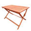 Ensemble de salle à manger de patio pliable, 4 chaises pliantes et 1 table de salle à manger, intérieur et extérieur universel, teck