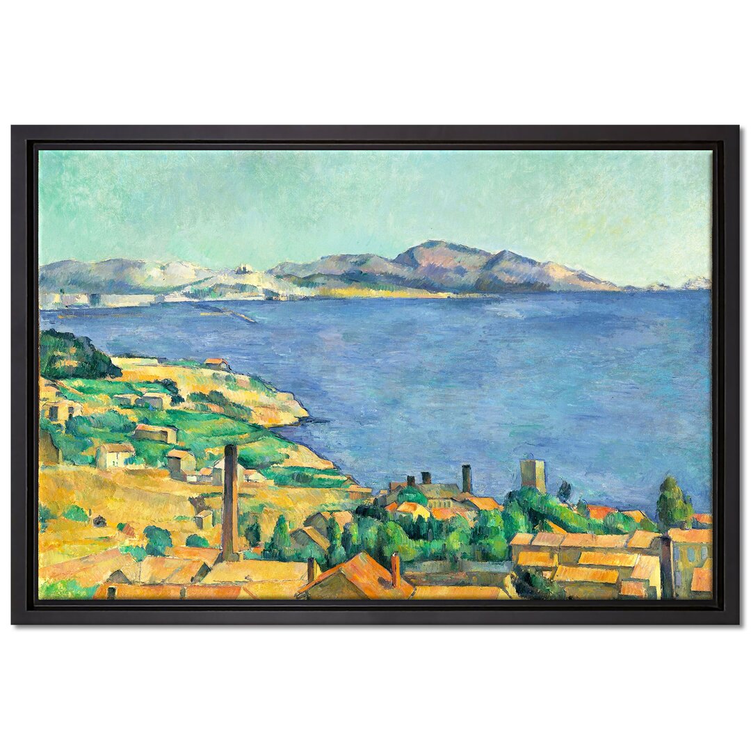 Gerahmter Kunstdruck Leinwandbild Der Golf von Marseilles von Paul Cézanne