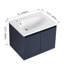 Meuble-lavabo flottant avec lavabo en résine en forme de goutte-1397570066