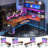 Reversible L Shaped Computer Desk With Power Outlets & Led Lights-1592892694