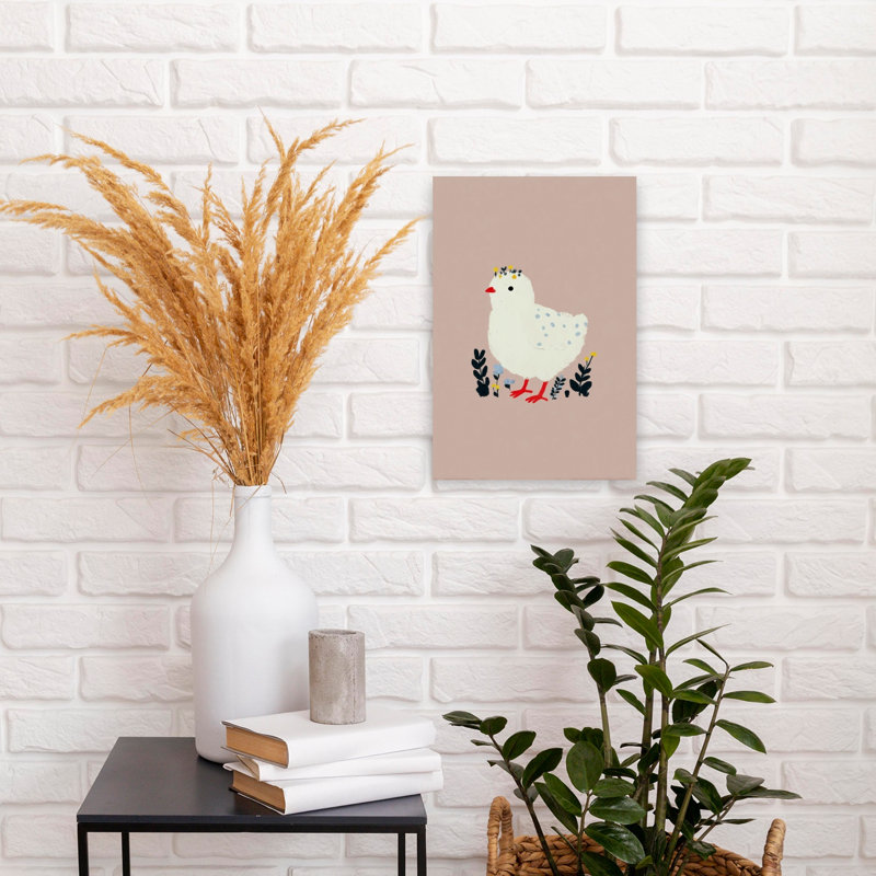 Art mural fantaisiste contemporain, H 18 po x l 12 po