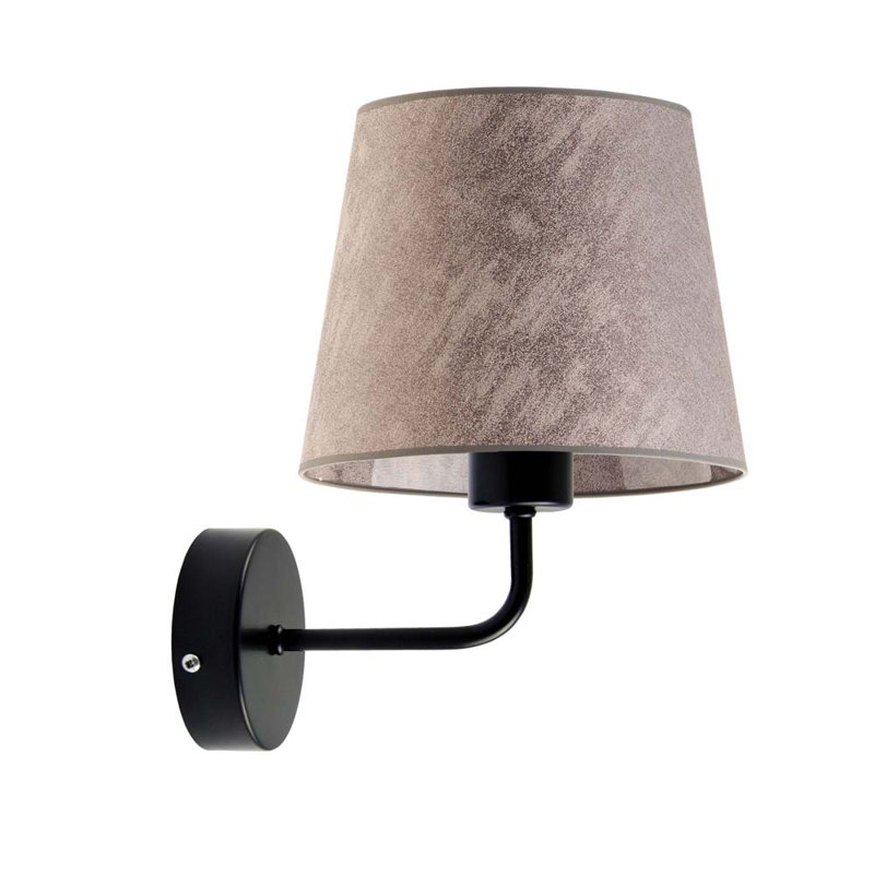Aton Armed Sconce, Black