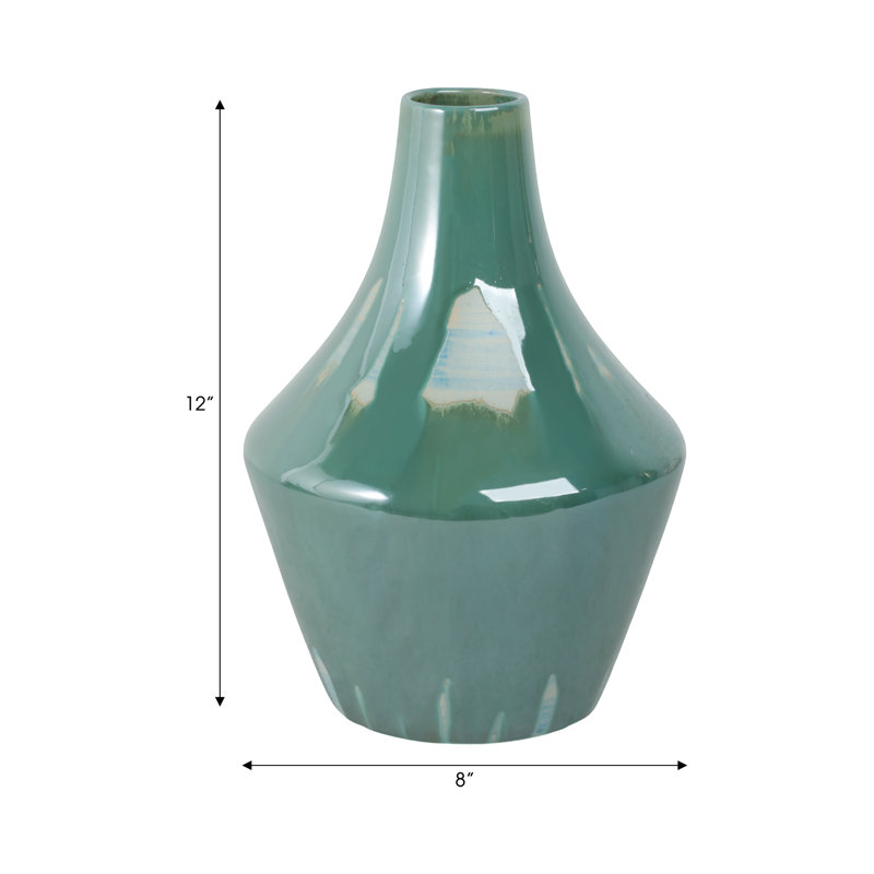 Vase en céramique Keiser, H 12 po x l 8 po x P 8 po