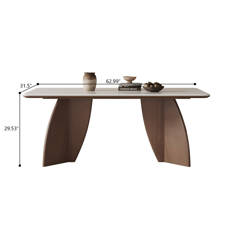 Table de salle à manger Sintered Stone, 29.53"H x 62.99"L x 31.5"W
