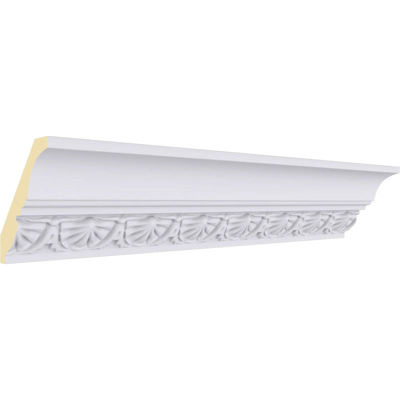 SAMPLE - Endurathane Shell Crown Moulding, 2 7/8"H x 2 3/4"P x 4"F x 12"L, Factory Primed