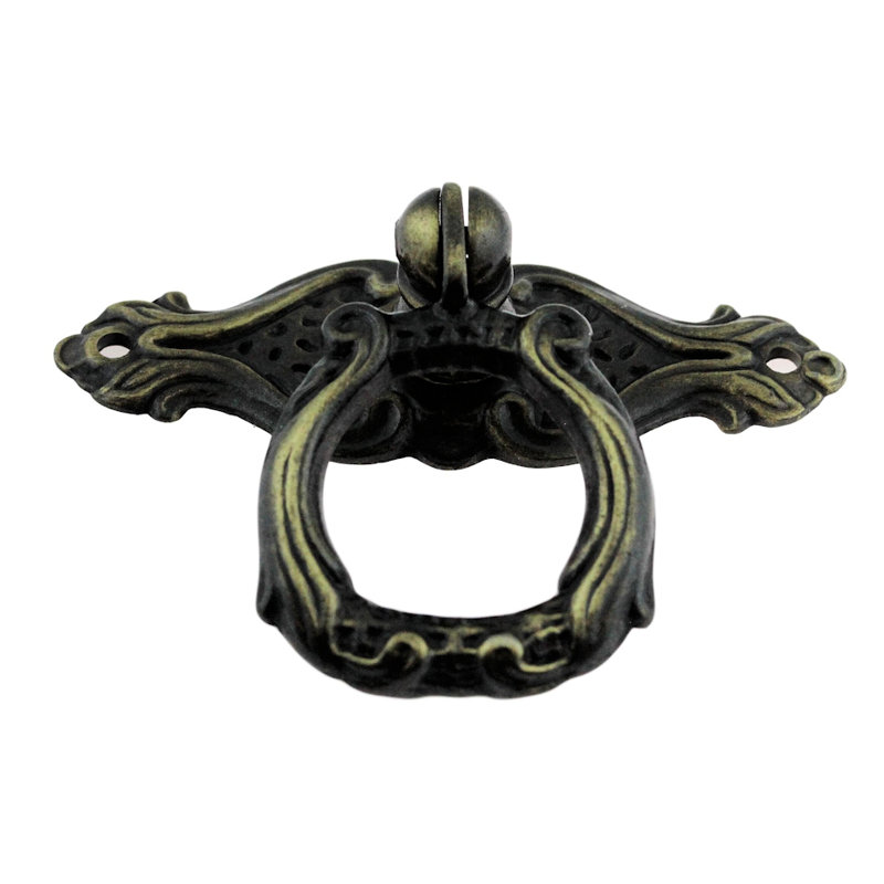 Poignée tombante 2-3 / 4 "de style rococo ou baroque tardif anglais antique