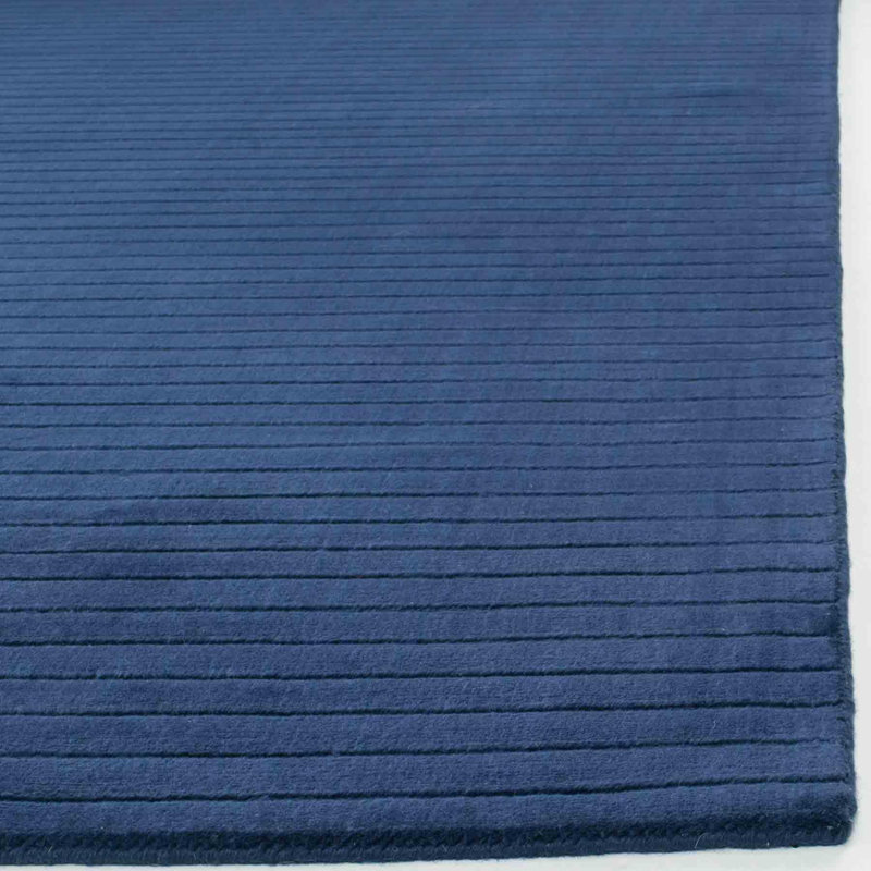 Lauren Ralph Lauren Upper Deck Hand Knotted, New Zealand Wool, Navy Blue Area Rug, Rectangle 2' x 3'