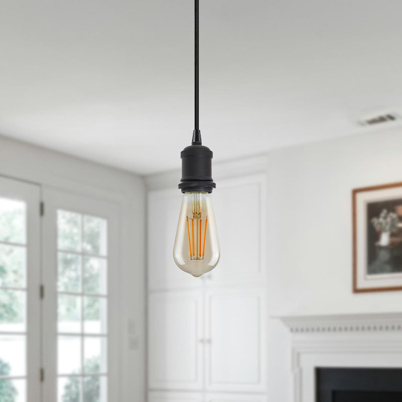 Annahy 1 - Light Single Pendant, Black