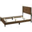 Brown Cherry Finish Bedroom Full Size Bed - Contemporary Wooden Comfort Modern Wood Furniture-1211335924-1211335923