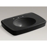 Bancroft Ceramic 31" Pedestal Bathroom Sink with Overflow