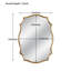Euri Gold Metal Framed Wall Mirror  Flat Accent Mirror 64x88CM