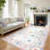 Guilhermina Washable Oushak Runner, Non Slip Area Rug for Bedroom, Floral Boho Runners Vintage Mat