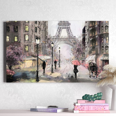 «Paris Streets II» par Lawrence Studios - reproduction d'art sur toile tendue