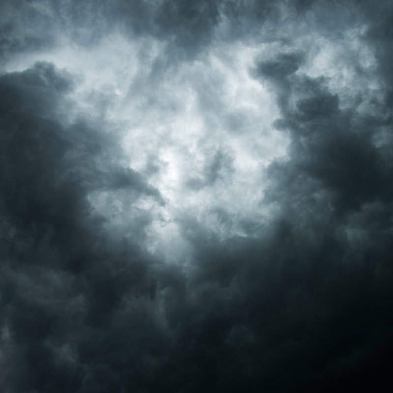 Stormy Clouds For Background by Baona - Print, 30cm H x 30cm W