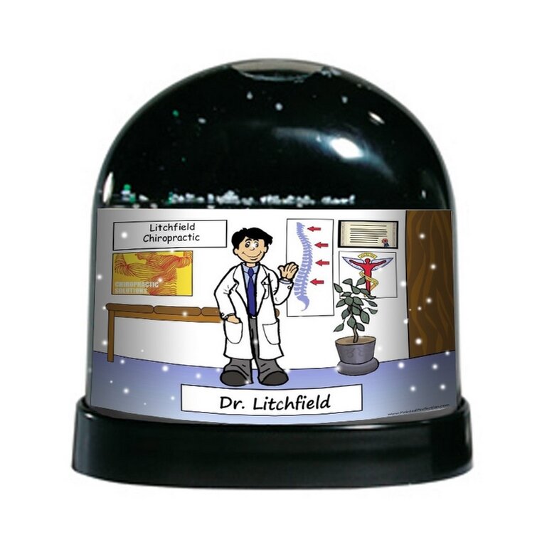 The Holiday Aisle® Ntt Cartoon Caricature Doctor Snow Globe | Wayfair