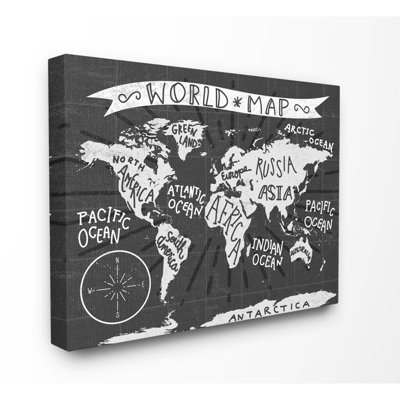 Décoration murale pour enfants world map Wincott