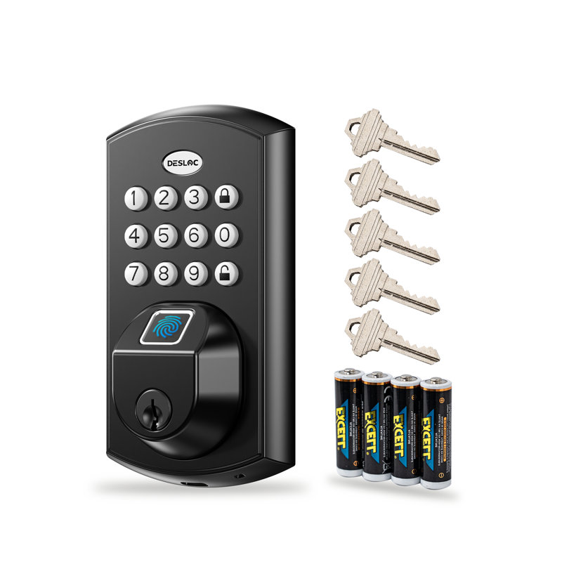 Desloc Fingerprint Keyless Entry Door Lock With Touchscreen Keypad