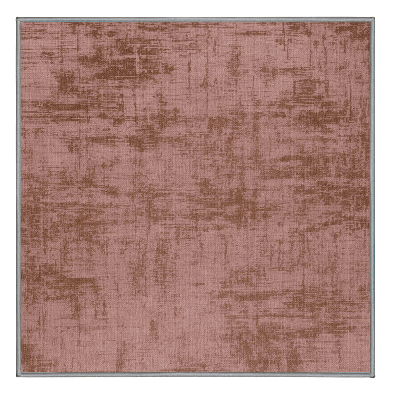 Tapis abstrait lavable à la machine, Carré 4 pi