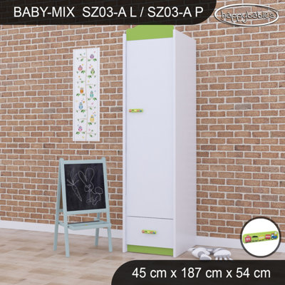 Baby Mix Train 1 Door Wardrobe