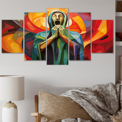 Masterpiece The Scream By Edvard II - Masterpiece Canvas Art Print - 5 Panels