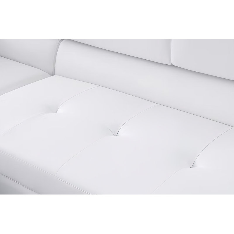 Maggi Convertible White Sectional