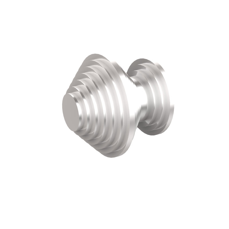 Poignée fantaisie 1 longueur Morosini, Chrome satiné