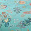  Ensemble de housse de couette 100% coton 800TC 800TC, 3 pièces de literie à motif cachemire cyan rétro, respirant et doux pour la peau, motif botanique esthétique pour chambre d'amis toutes saisons-130899309-130899312