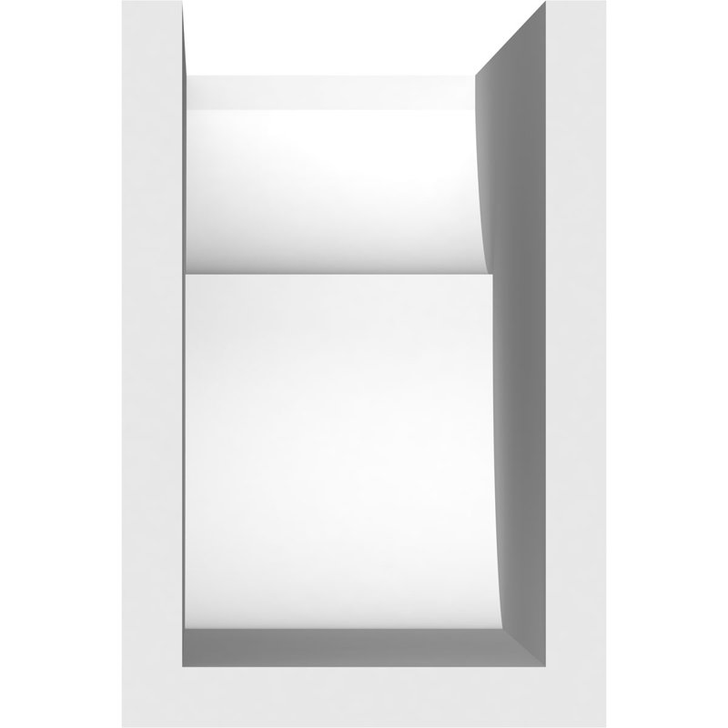 4"W x 6"H x 12"L Standard Crestline Architectural Grade PVC Rafter Tail, 6"H x 4"W x 12"D