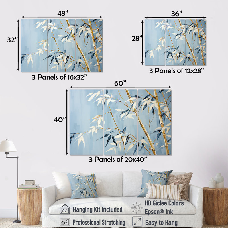 «Zen and Blue», art zen, Toile tendue, H 40 po x l 60 po x P 1 po