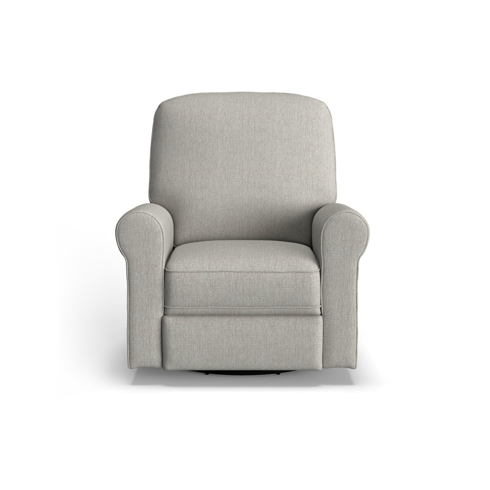 Anastasia Upholstered Swivel Reclining Glider, Radical Dove Performance Chenille