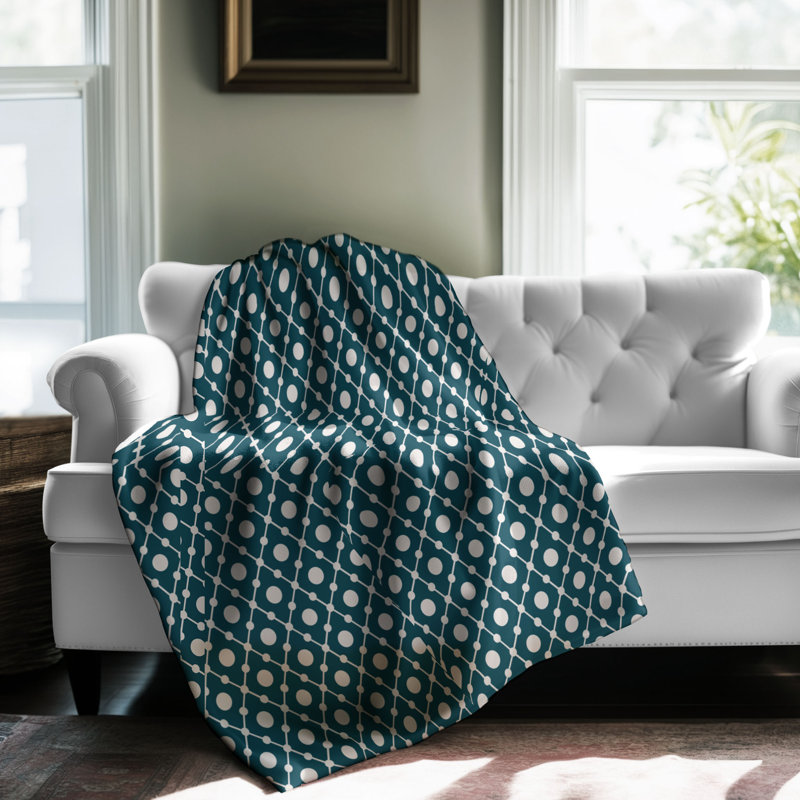 Polka Spots - 1 pièce Sherpa Premium, Grand lit