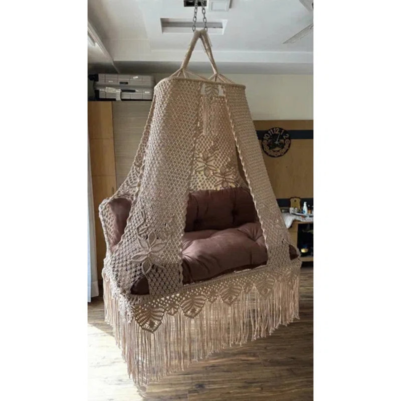 Balancelle de canapé avec dossier et coussin Bronzer