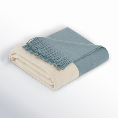 Linea Color Block Faux Cashmere Throw
