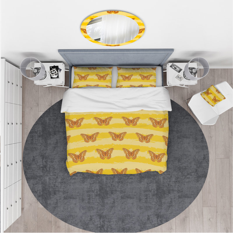 Ensemble de housse de couette moderne et contemporaine, Housse de couette très grand + 2 taies décoratives